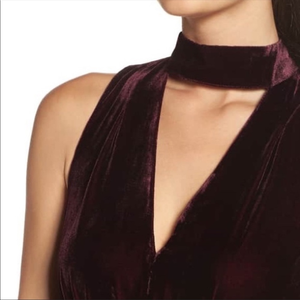 Adelyn Rae Velvet Dress - like new!